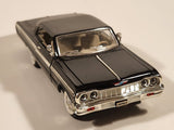 Superior Sunnyside SS 8701 1964 Chevrolet Impala Black 1/24 Scale Die Cast Toy Car Vehicle with Opening Doors and Hood