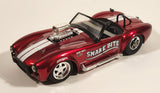 Jada Toys No. 30978 1965 Shelby Cobra 427 S/C Snake Bite Red 1/24 Scale Die Cast Toy Car Vehicle with Opening Doors Hood Trunk