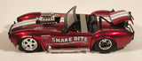 Jada Toys No. 30978 1965 Shelby Cobra 427 S/C Snake Bite Red 1/24 Scale Die Cast Toy Car Vehicle with Opening Doors Hood Trunk