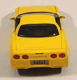 Maisto 2002 Corvette Yellow 1/24 Scale Die Cast Toy Car Vehicle with Opening Doors and Hood