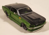 Maisto Custom Shop 1987 Ford Mustang GT Green and Black 1/24 Scale Die Cast Toy Car Vehicle with Opening Doors Hood Trunk
