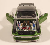 Maisto Custom Shop 1987 Ford Mustang GT Green and Black 1/24 Scale Die Cast Toy Car Vehicle with Opening Doors Hood Trunk