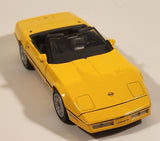 Motor Max No. 73298 1986 Corvette Convertible Yellow 1/24 Scale Die Cast Toy Car Vehicle with Opening Doors and Hood