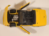 Motor Max No. 73298 1986 Corvette Convertible Yellow 1/24 Scale Die Cast Toy Car Vehicle with Opening Doors and Hood