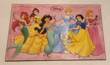 Disney Princess Pretty As A Princess Ariel Belle Jasmine Cinderella Snow White Aurora 21 3/4" x 34" Wood Wall Plaque Picture
