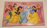 Disney Princess Pretty As A Princess Ariel Belle Jasmine Cinderella Snow White Aurora 21 3/4" x 34" Wood Wall Plaque Picture