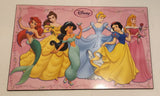 Disney Princess Pretty As A Princess Ariel Belle Jasmine Cinderella Snow White Aurora 21 3/4" x 34" Wood Wall Plaque Picture