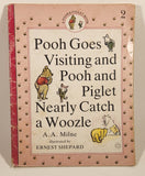 1990 A Pooh & Piglet Book Pooh Goes Visiting and Pooh and Piglet Nearly Catch a Woozle Book #2 By A. A. Milne