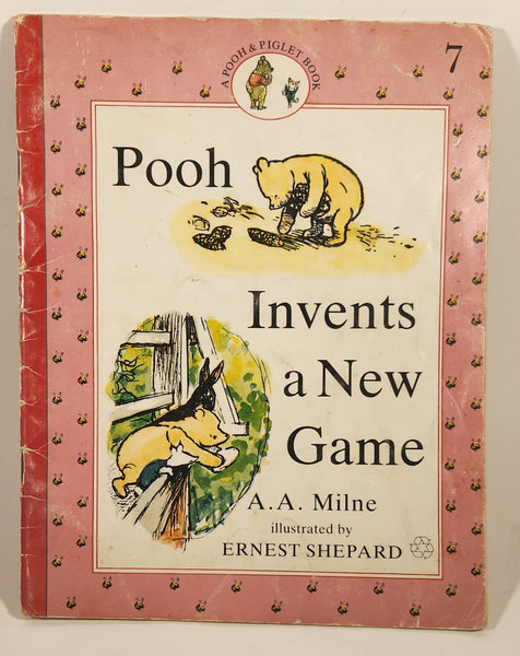 1990 A Pooh & Piglet Book Pooh Invents a New Game Book #7 By A. A. Milne