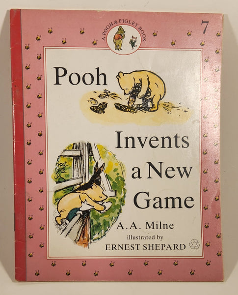 1990 A Pooh & Piglet Book Pooh Invents a New Game Book #7 By A. A. Milne