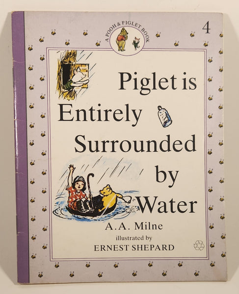 1990 A Pooh & Piglet Book Piglet is Entirely Surrounded by Water Book #4 By A. A. Milne