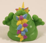 2017 Fun 2 Play Green Poo-nicorn with Blue Pink Yellow Spikes 1 3/8" Squishy Emoji Figure Pencil Topper