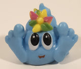 2017 Fun 2 Play Blue Poo-nicorn with Blue Pink Yellow Spikes 1 3/8" Squishy Emoji Figure Pencil Topper