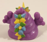 2017 Fun 2 Play Purple Poo-nicorn with Blue Green Yellow Spikes 1 3/8" Squishy Emoji Figure Pencil Topper