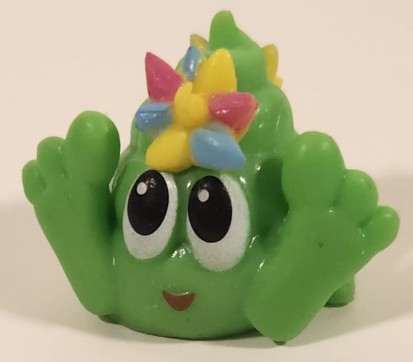 2017 Fun 2 Play Green Poo-nicorn with Blue Pink Yellow Spikes 1 3/8" Squishy Emoji Figure Pencil Topper