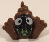 2017 Fun 2 Play Brown Poo-nicorn with Gas Mask 1 3/8" Squishy Emoji Figure Pencil Topper