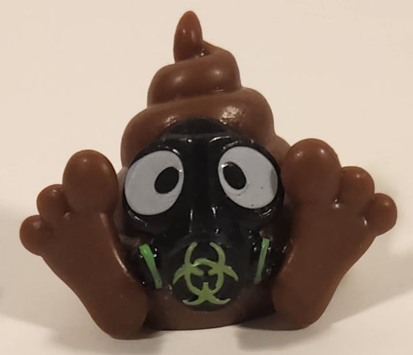 2017 Fun 2 Play Brown Poo-nicorn with Gas Mask 1 3/8" Squishy Emoji Figure Pencil Topper