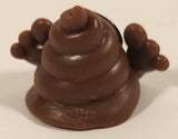 2017 Fun 2 Play Brown Poo-nicorn with Gas Mask 1 3/8" Squishy Emoji Figure Pencil Topper