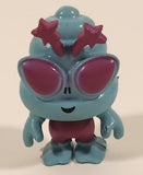 Bug Like Alien 1 1/2" Blue and Pink Squishy Rubber Toy Figure