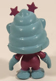 Bug Like Alien 1 1/2" Blue and Pink Squishy Rubber Toy Figure