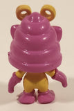 Bug Like Alien 1 1/2" Pink and Yellow Squishy Rubber Toy Figure