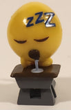 2016 Fun 2 Play Student Emoji Asleep in School Desk 1 1/4" Emoji PVC Toy Figure