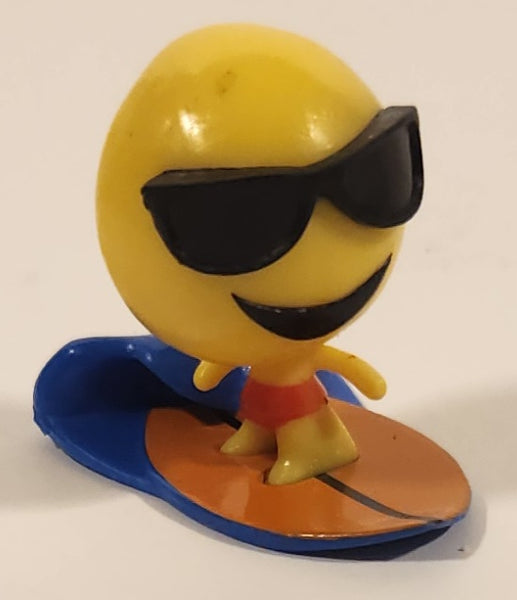 2016 Fun 2 Play Tanner AKA Shades Surfing Emoji 1 1/4" Emoji PVC Toy Figure