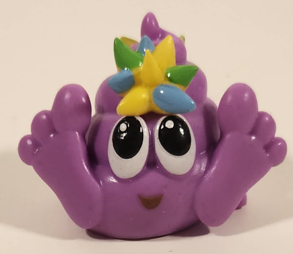 2017 Fun 2 Play Purple Poo-nicorn with Blue Green Yellow Spikes 1 3/8" Squishy Emoji Figure Pencil Topper
