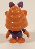 Bug Like Alien 1 1/2" Orange and Purple Squishy Rubber Toy Figure