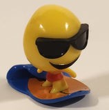 2016 Fun 2 Play Tanner AKA Shades Surfing Emoji 1 1/4" Emoji PVC Toy Figure