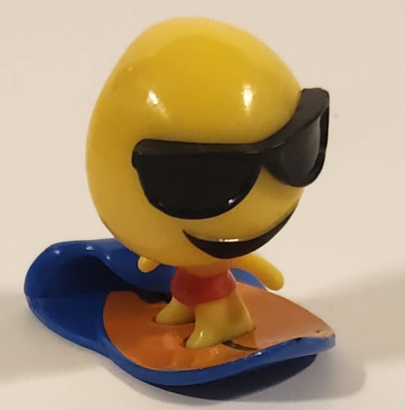 2016 Fun 2 Play Tanner AKA Shades Surfing Emoji 1 1/4" Emoji PVC Toy Figure