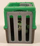 2018 Jazwares Feisty Pets Mini Misfits Grandmaster Funk Monkey 1 1/2" Toy Figure with Moving Mouth and Eyes Including Green Carrier Crate