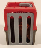 2018 Jazwares Feisty Pets Mini Misfits Sir Growls-A-Lot Brown Bear 1 7/8" Toy Figure with Moving Mouth and Eyes Including Red Carrier Crate