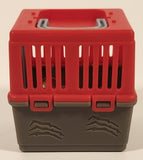 2018 Jazwares Feisty Pets Mini Misfits Sir Growls-A-Lot Brown Bear 1 7/8" Toy Figure with Moving Mouth and Eyes Including Red Carrier Crate