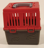 2018 Jazwares Feisty Pets Mini Misfits Sir Growls-A-Lot Brown Bear 1 7/8" Toy Figure with Moving Mouth and Eyes Including Red Carrier Crate