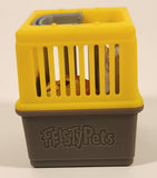 2018 Jazwares Feisty Pets Mini Misfits Marky Mischief Lion 1 7/8" Toy Figure with Moving Mouth and Eyes Including Yellow Carrier Crate