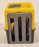 2018 Jazwares Feisty Pets Mini Misfits Glenda Glitterpoop Unicorn 1 7/8" Toy Figure with Moving Mouth and Eyes Including Yellow Carrier Crate