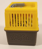 2018 Jazwares Feisty Pets Mini Misfits Cuddle Von Rumblestrut 1 1/2" Toy Figure with Moving Mouth and Eyes Including Yellow Carrier Crate
