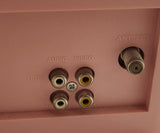 2007 Mattel Barbie Pink 13" CRT TV with Flowers and Butterflies Model BAR322