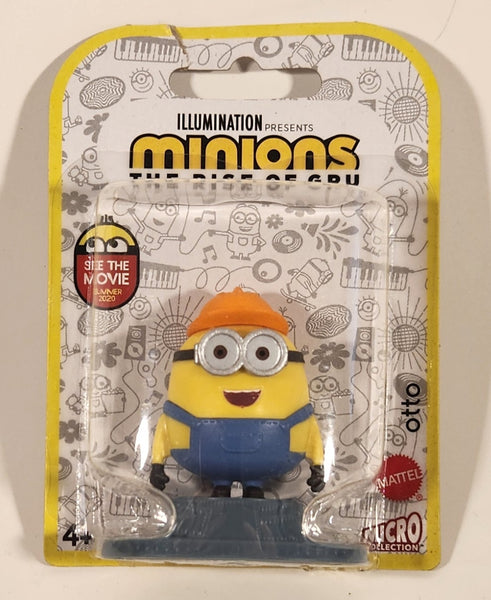 2019 Mattel Illumination Minions The Rise of Gru Otto 2 1/4" Tall Toy Figure New in Package