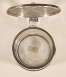 Rare Rastal Molson 1786-1986 200th Annivesary Founder John Molson Clear Glass Beer Mug with Metal Lid