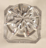 Antique Traditional Cut Glass Heavy Whiskey Bourbon Decanter Bottle