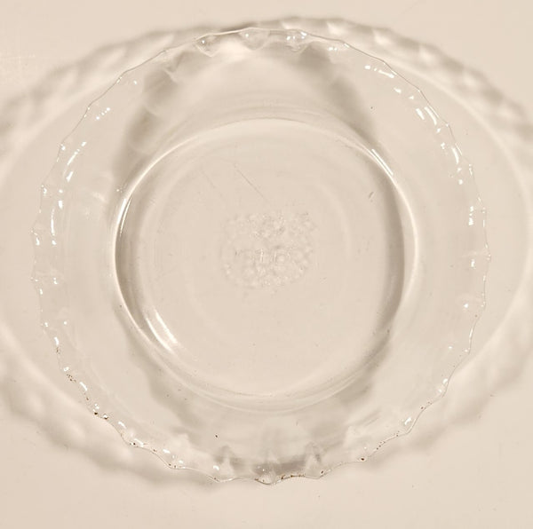 Vintage Pyrex 206 Mini Tart Pie Scalloped Fluted Edge Clear Glass 6" Dessert Dish Made in U.S.A.