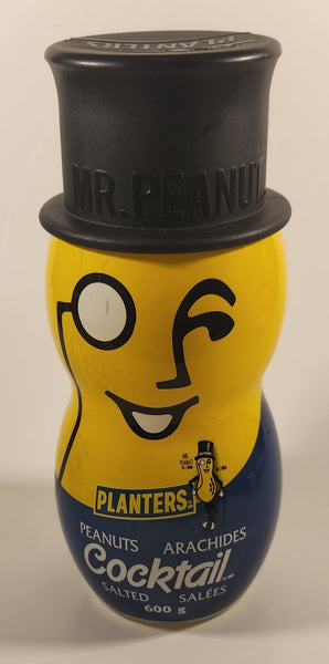 2006 Planter's Mr. Peanut Cocktail Salted Peanuts 1906-2006 Peanut Shaped Glass Jar