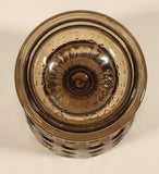 Vintage EO Brody Co M4200 Cleveland Ohio U.S.A. 6" Thumbprint Light Brown Glass Pedestal Compote Candy Dish