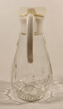 Vintage Twinpak Clear Glass Syrup Pouring Bottle with White Plastic Lid