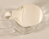 Vintage Twinpak Clear Glass Syrup Pouring Bottle with White Plastic Lid