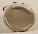 Vintage 1940s Granny Ann USA White and Blue Grandma Tea Pot with Lid