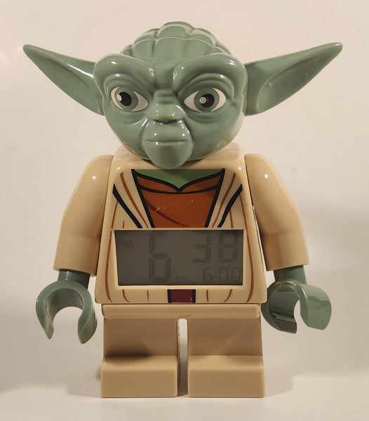 2015 Lego LucasFilm Star Wars Yoda Character 7" Tall Plastic Digital Alarm Clock