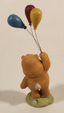 Vintage American Greetings Care Bears Tenderheart Ceramic Figurine Holding 3 Balloons